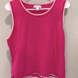 Sleeveless sweater tank with jacket